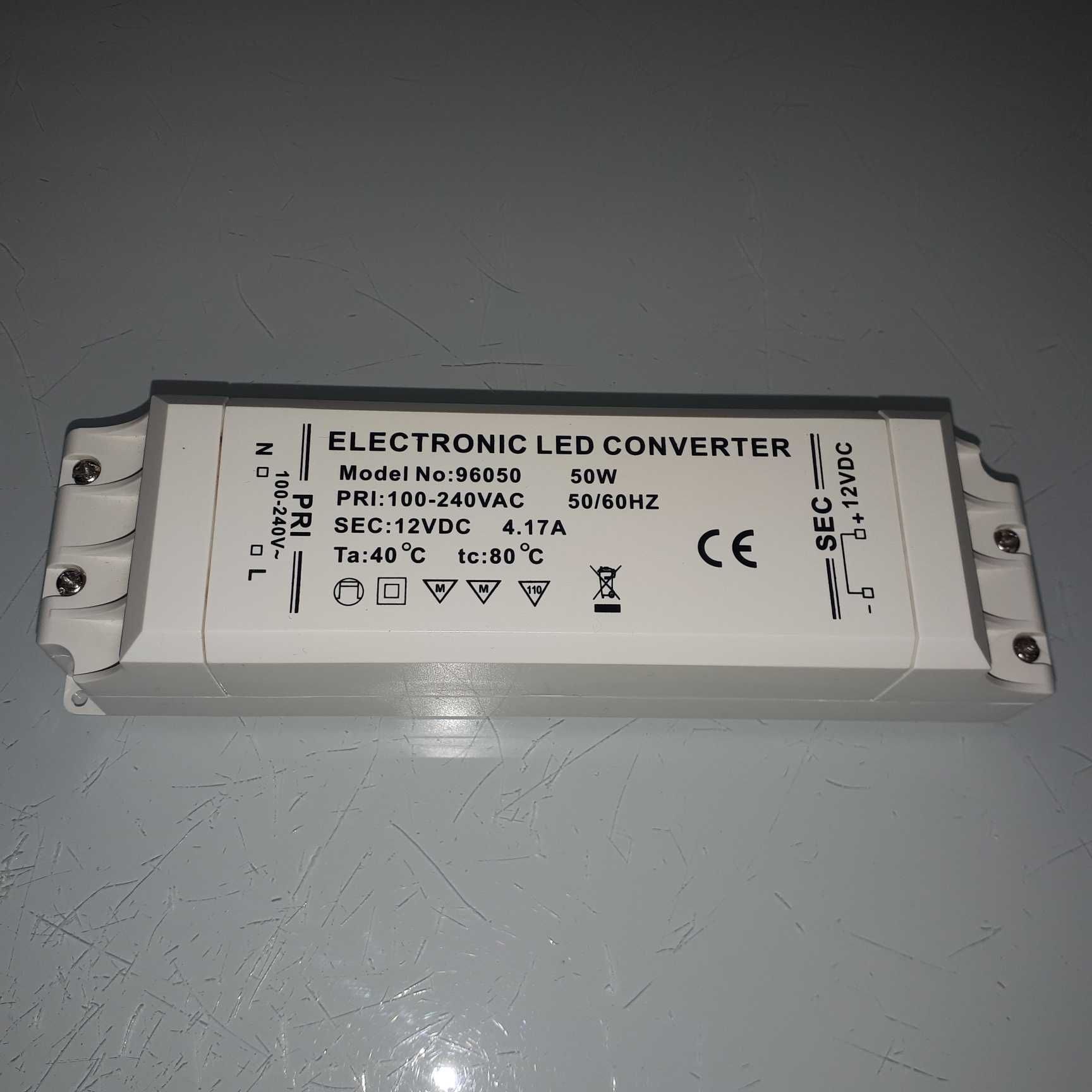 Zasilacz Electronic Led Converter 100-240VAC 50W 96050