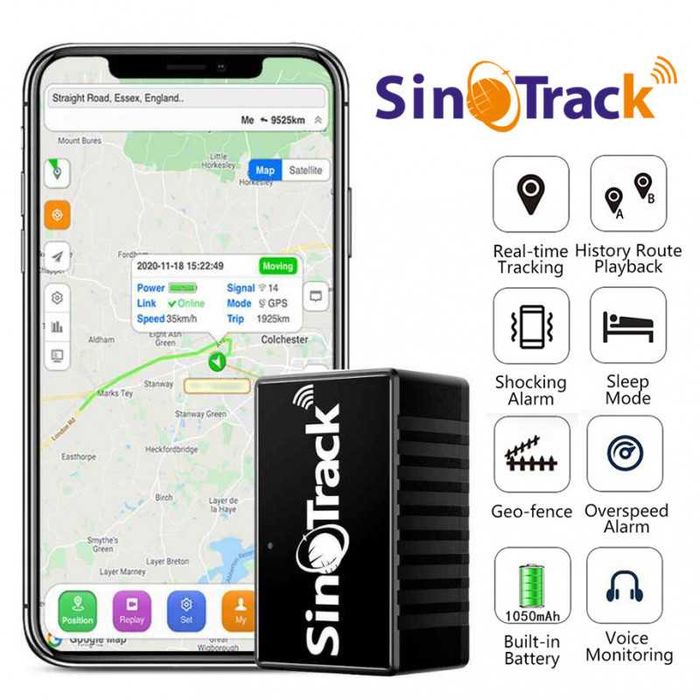 Gps трекер маячок для отслеживания авто автономный SinoTrack ST-903