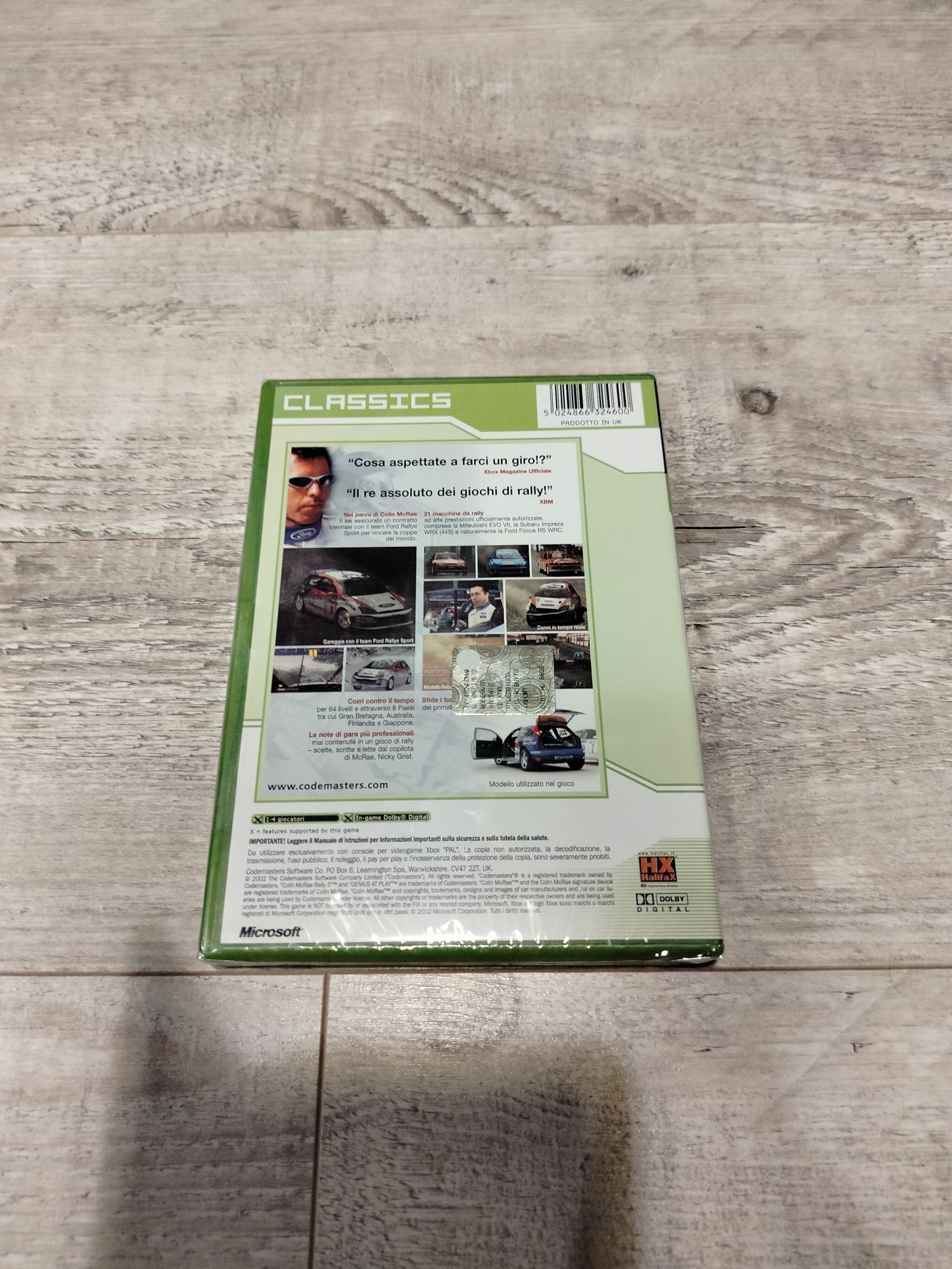 Gra Colin McRae rally 3 Xbox classic nowa