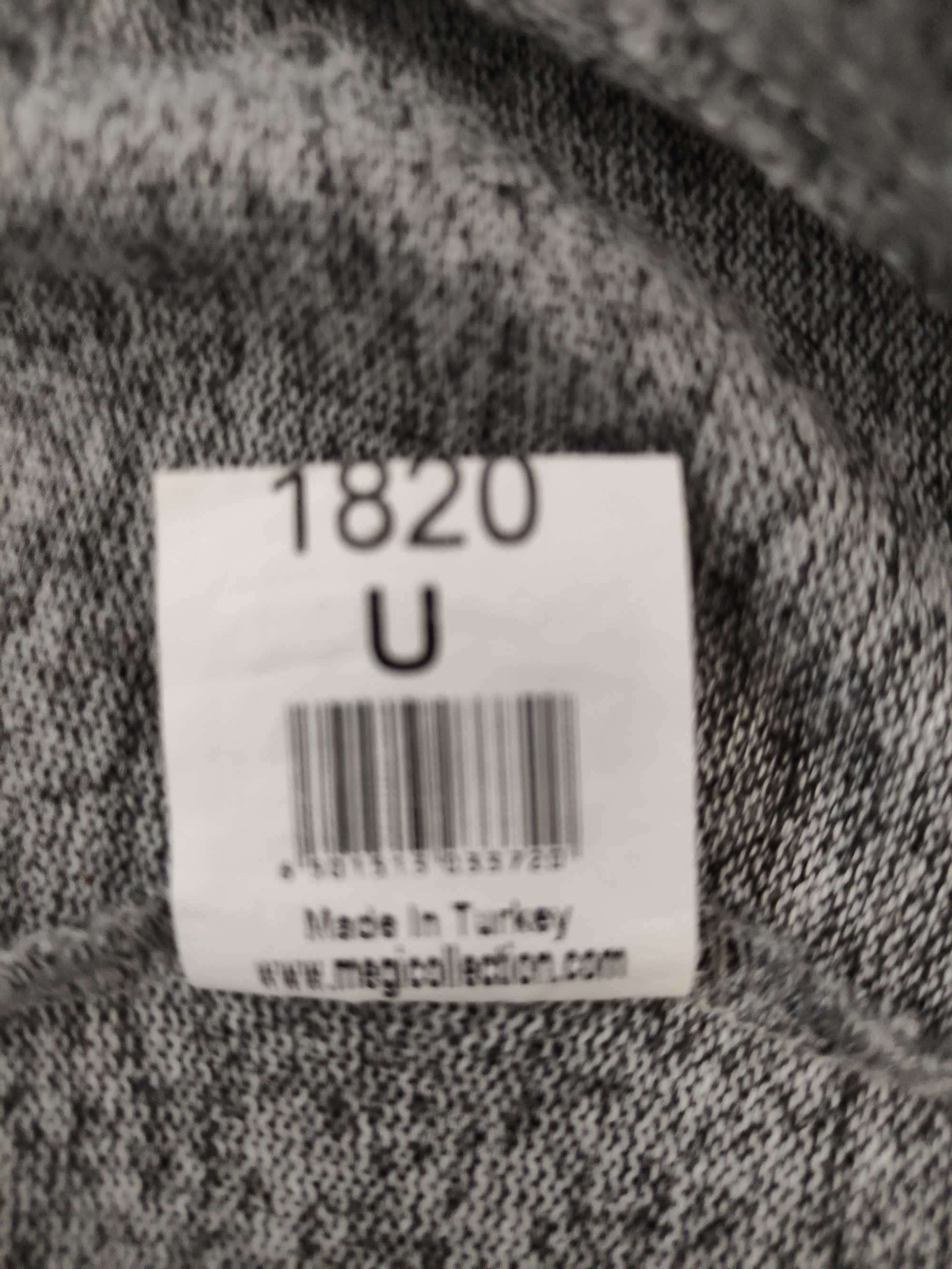 szary asymetryczny oversizeowy sweter bluza MEGI r.40/42