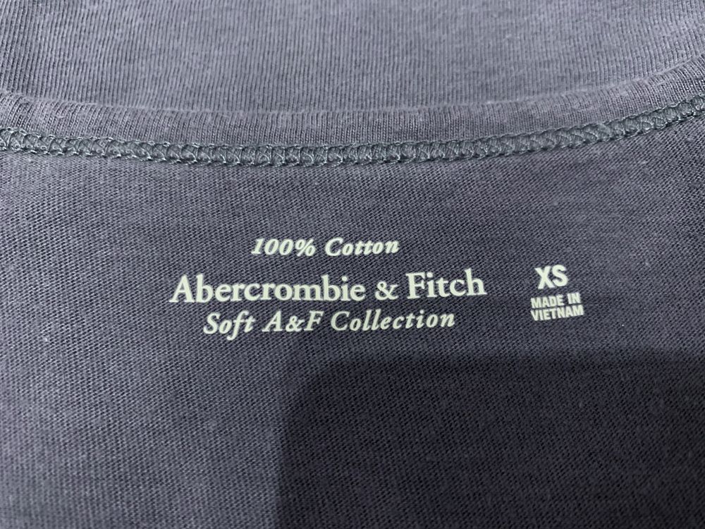 T-shirt granatowy 100% bawełna Abercrombie & Fitch