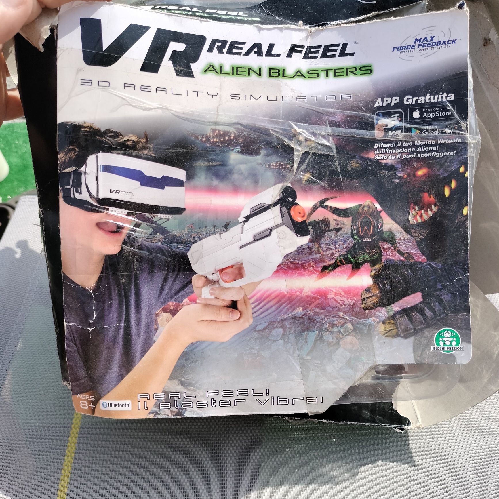 Vr real feel okulary pistolet 3d