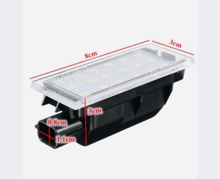 Освітлення мото подсветка номера Led renault Clio Master Trafic Megan
