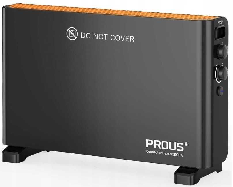 Grzejnik konwektorowy Prous CH-1802T 2000W antracyt