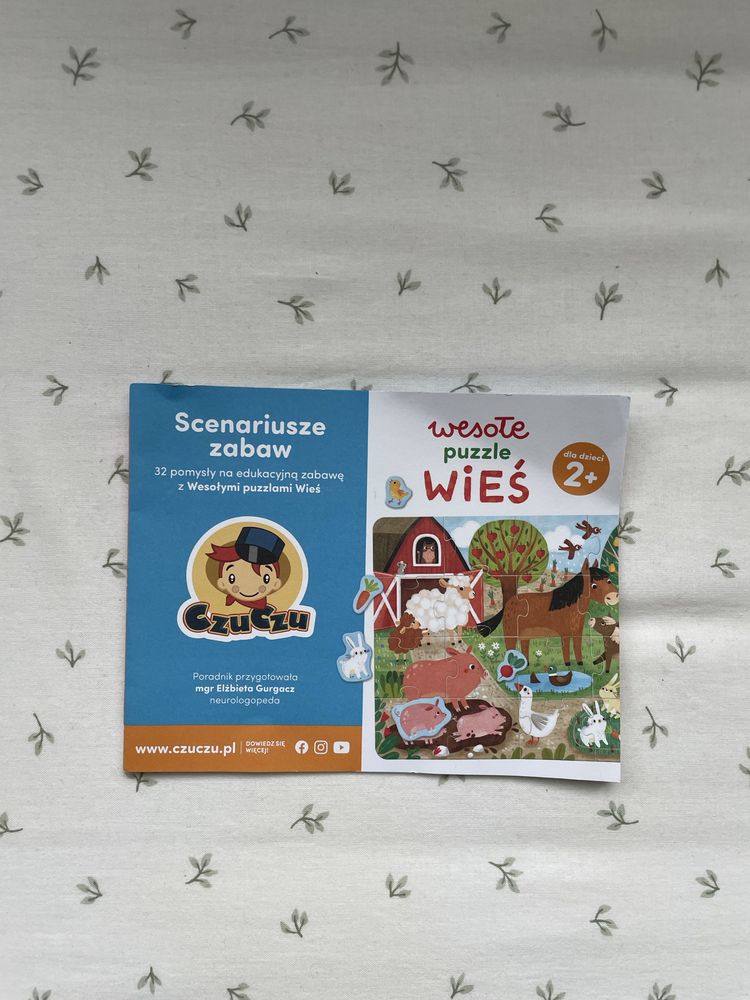 Czuczu wesołe puzzle dla dzieci Wesoła Wieś stan idealny