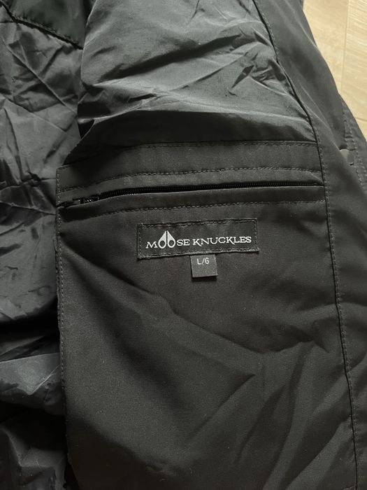 Kurtka Moose Knuckles czarna rozmiar L parka puffer canada goose style