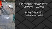 Mycie czyszczenie kostki brukowej i elewacji