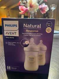 Philips AVENT Zestaw butelek Natural Response 2x260ml dwupak Nowe