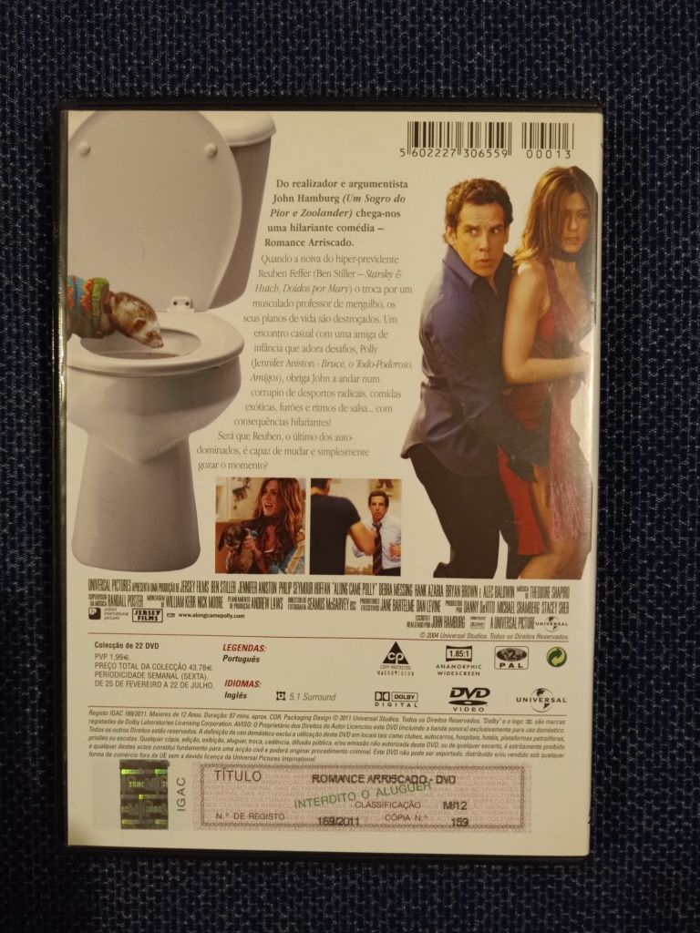 DVD do filme "Romance Arriscado", Ben Stiller (portes grátis)