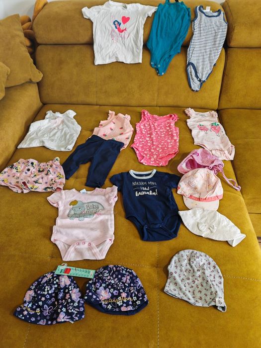 Paczka ciuszków dla dziewczynki 1-2 lata ok 60 sztuk