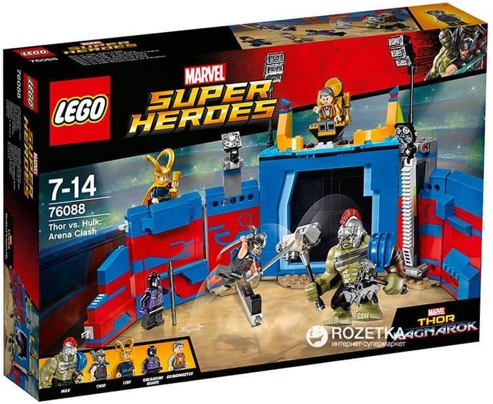 Конструктор LEGO Super Heroes Тор против Халка: Бой на арене (76088)