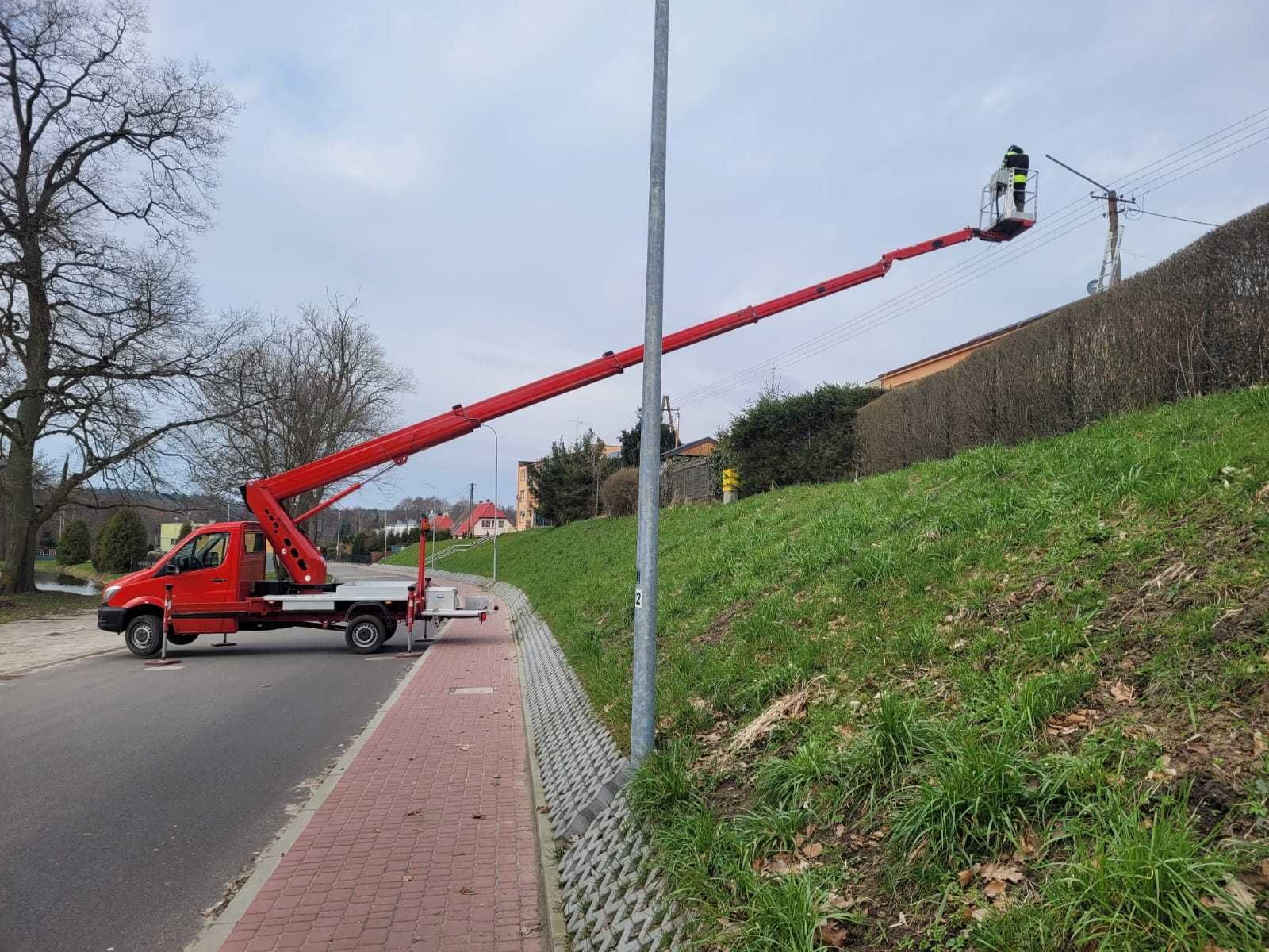 Podnośnik koszowy 22m -USŁUGI,  NAJTANIEJ W OKOLICY!!!