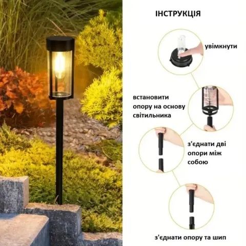 Комплект світильників для газону Solar Lawn Light Shinedo Y246 warm wh