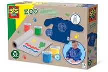Eco Farby do malowania palcami z fartuszkiem SES pudełko,202x310 mm