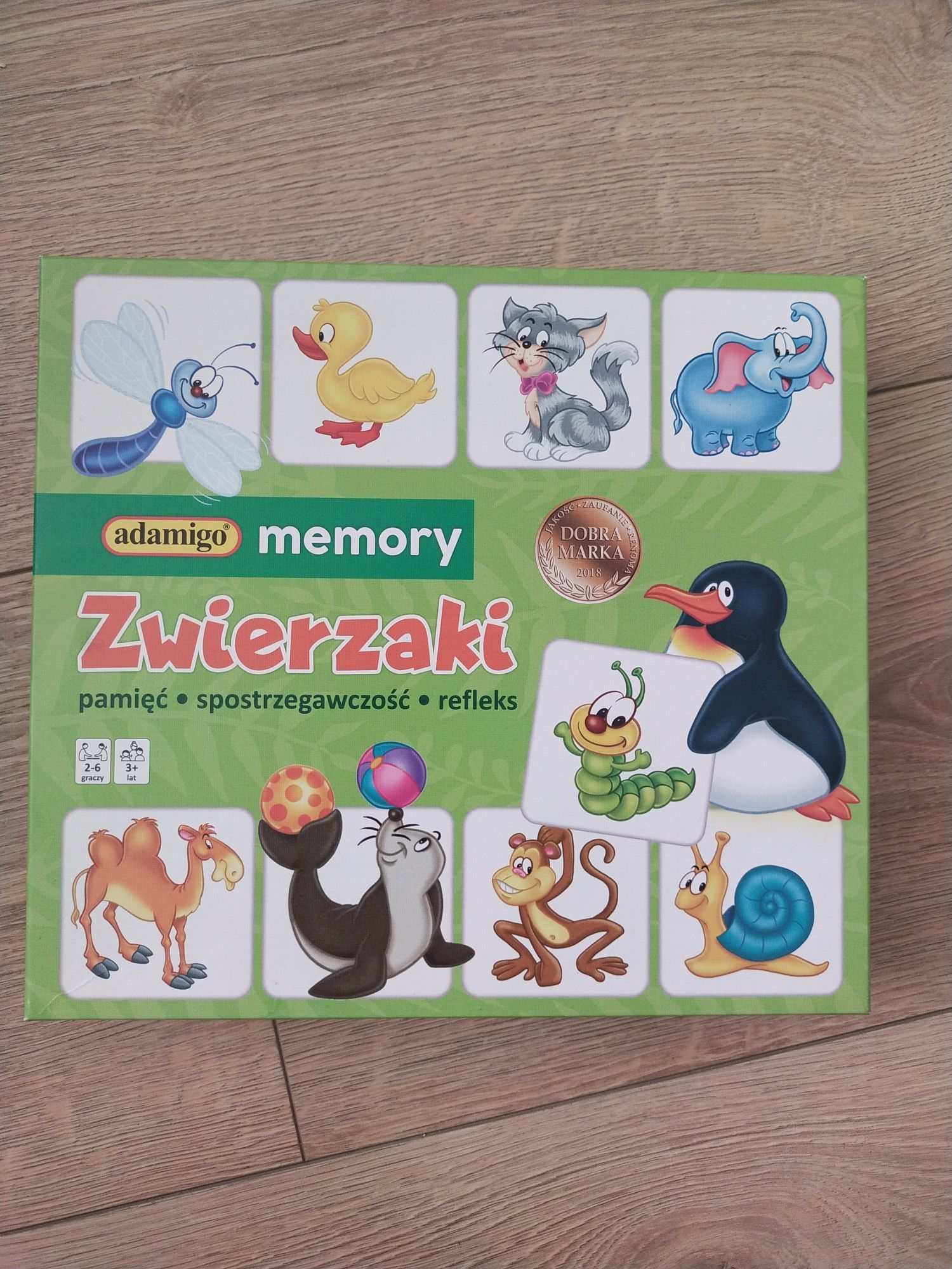 Menory Game Zwierzaki Adamigo (bdb, komplet)