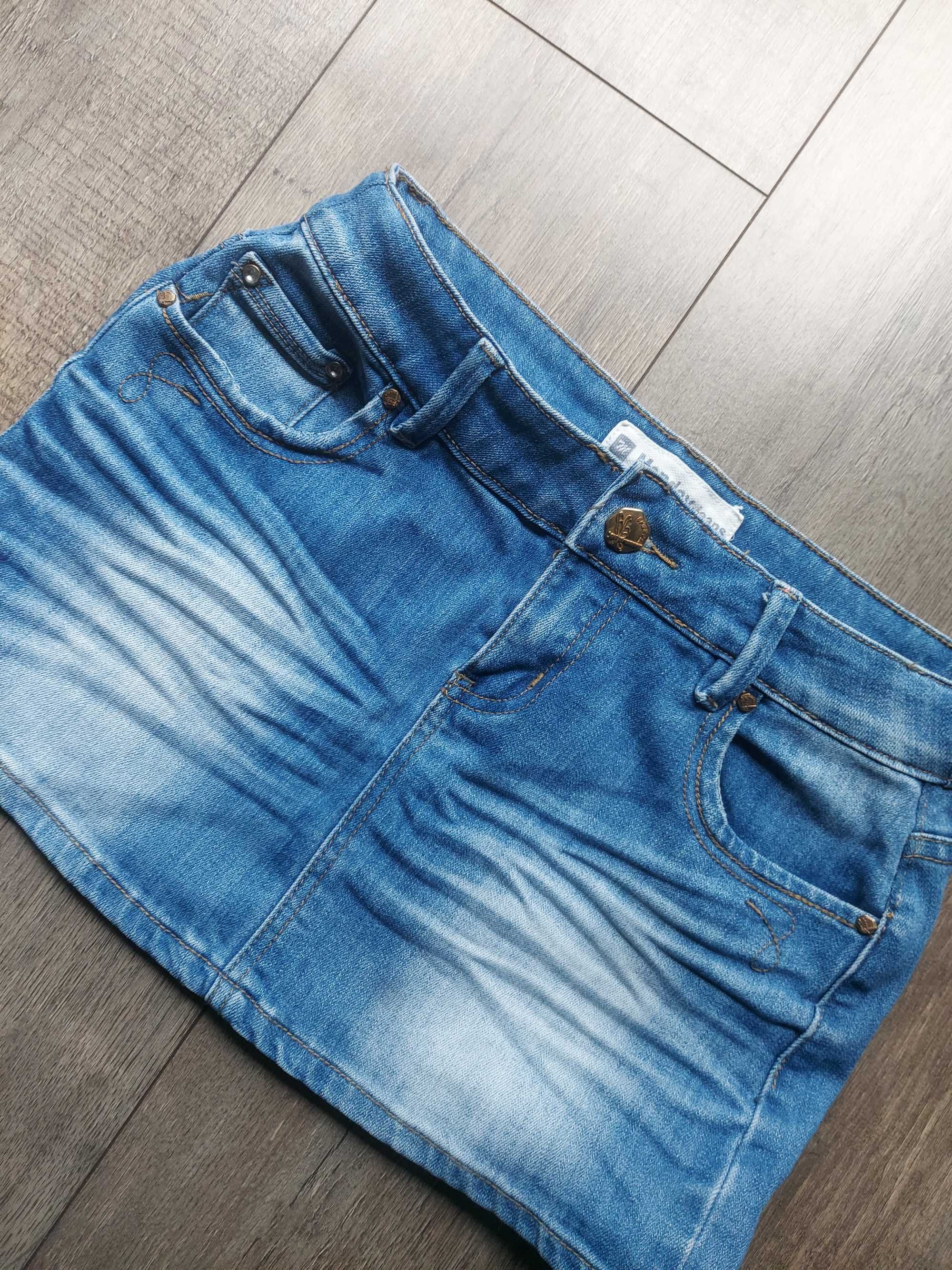 Spódniczka spódnica damska jeansowa jeans krótka mini JAK NOWA s