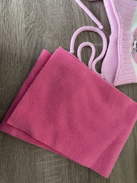 Komplet zimowy czapka i szalik dla dziewczynki