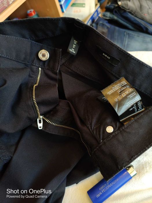 Джинсы H&M jeans Sweden W31 stretch black.