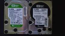 Western Digital 2TB Green e 2TB Black Edition - CRC Error - Peças