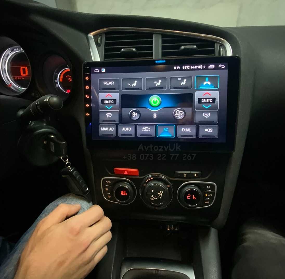 Магнитола C4 C4L DS4 Citroen DS5 Ситроен С4 ДС5 дс4 CarPlay Android 14
