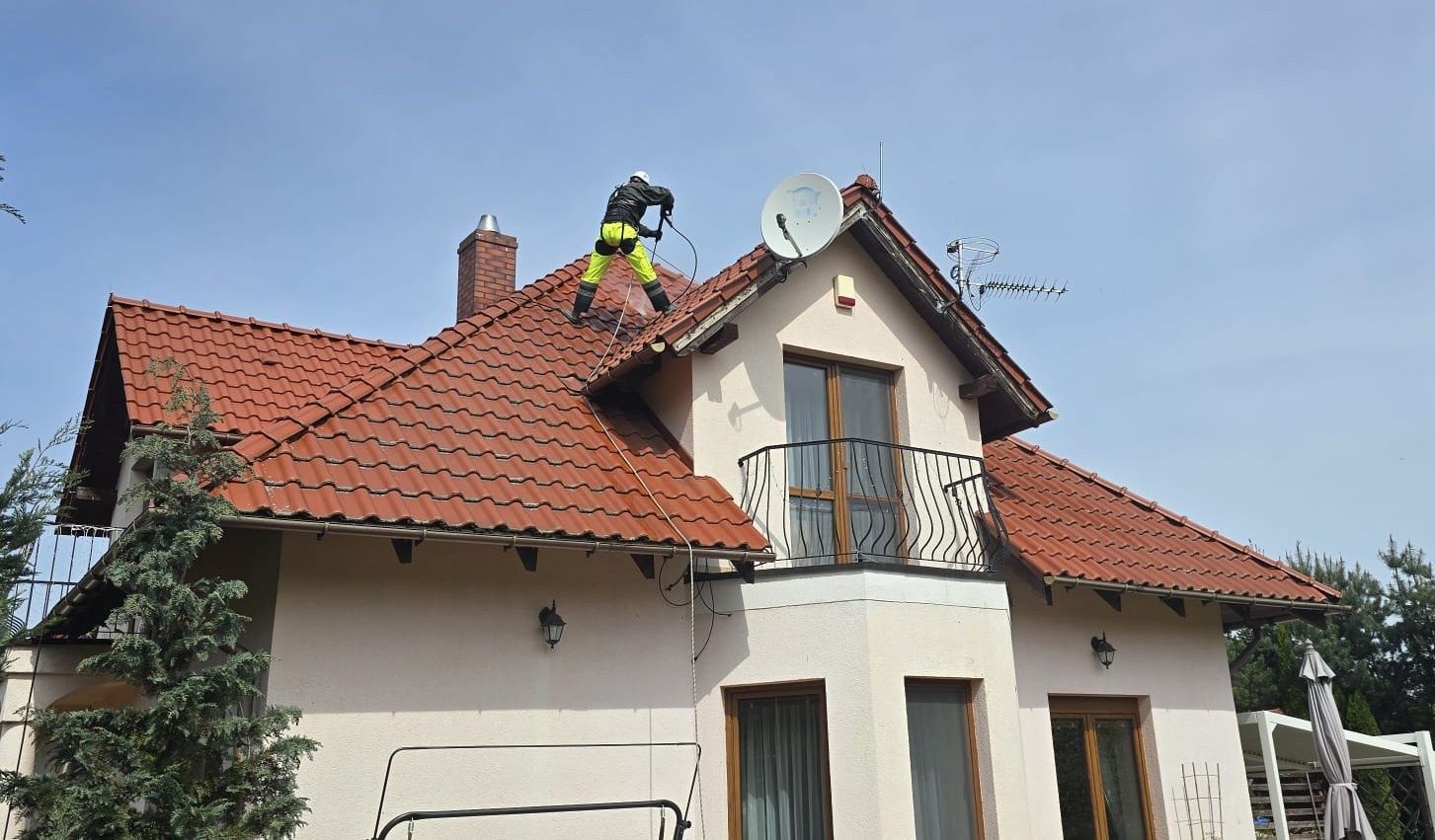 Mycie Kostki Dachów Tarasów