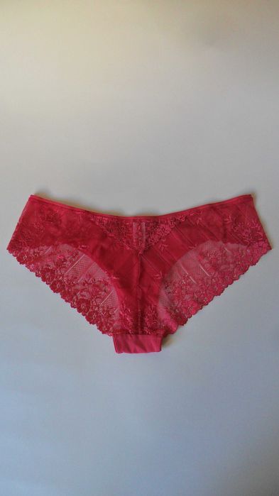 NOWE 42 44 46 XL XXL Tchibo brazylijskie różowe majtki figi koronkowe