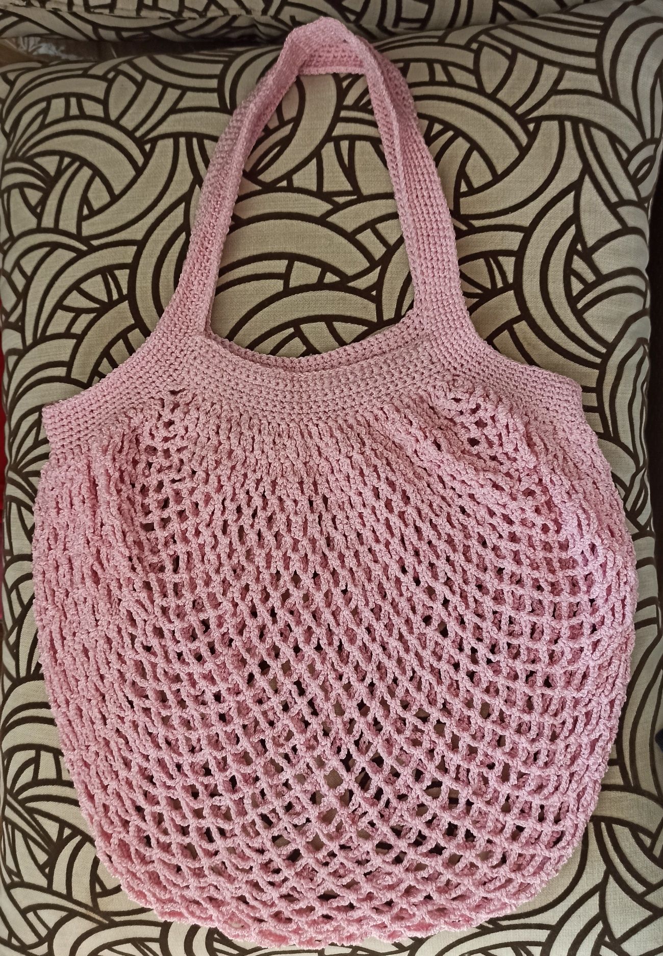 Плетена сумка-авоська