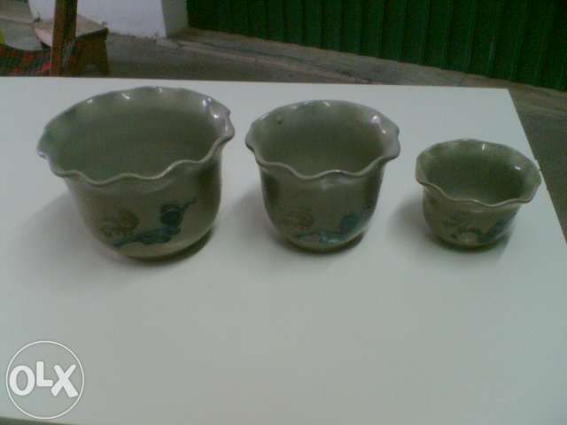 Vasos (10) - dois com flores