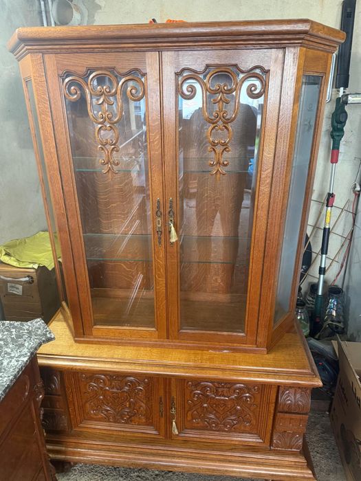 Witryna kredens drewniany