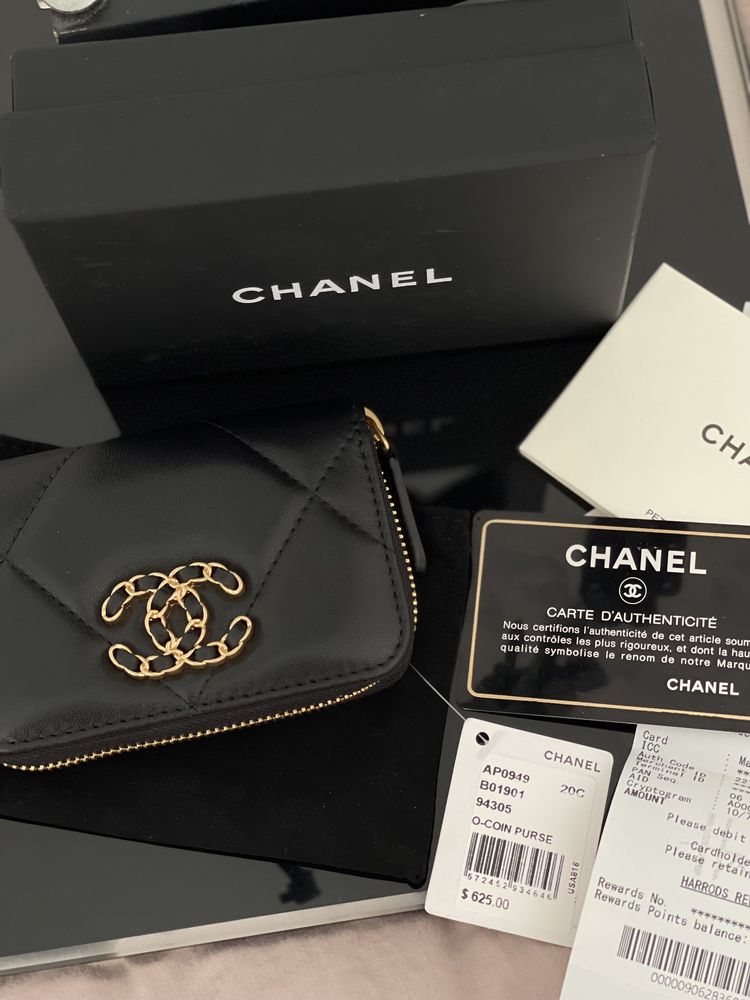 Шкіряний гаманець Chanel Шанель новий