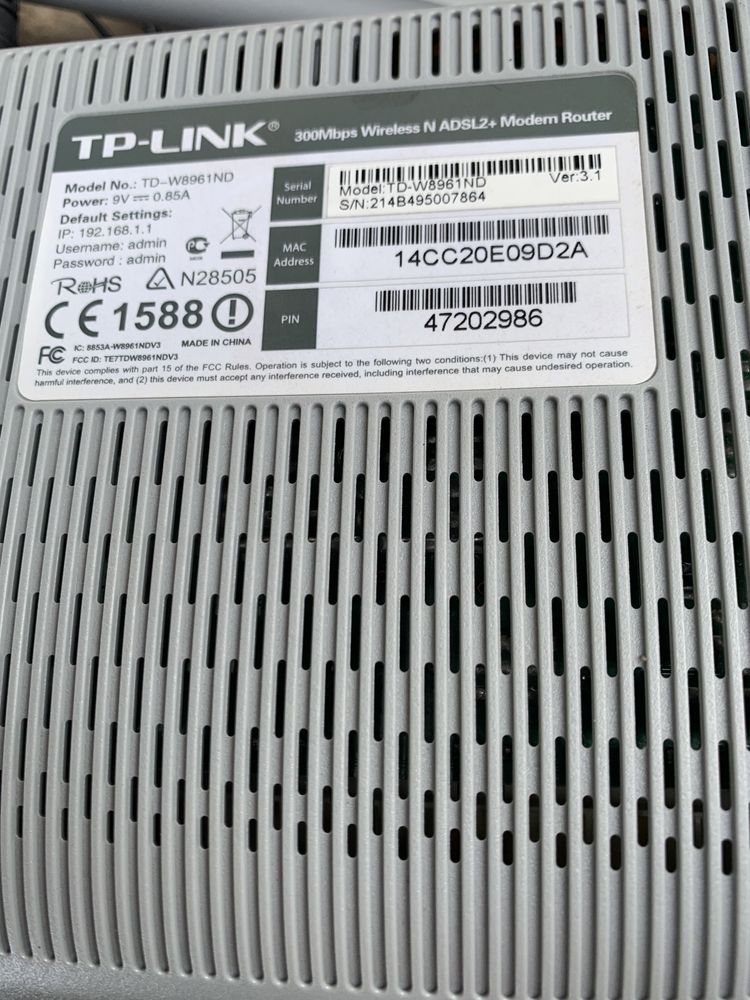 Router TP LINK TD-W8961ND