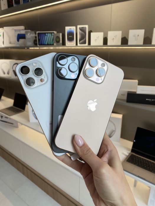 Used iPhone 16 Pro Max 256gb ВСІ кольори, фізична Sim, NEVERLOCK