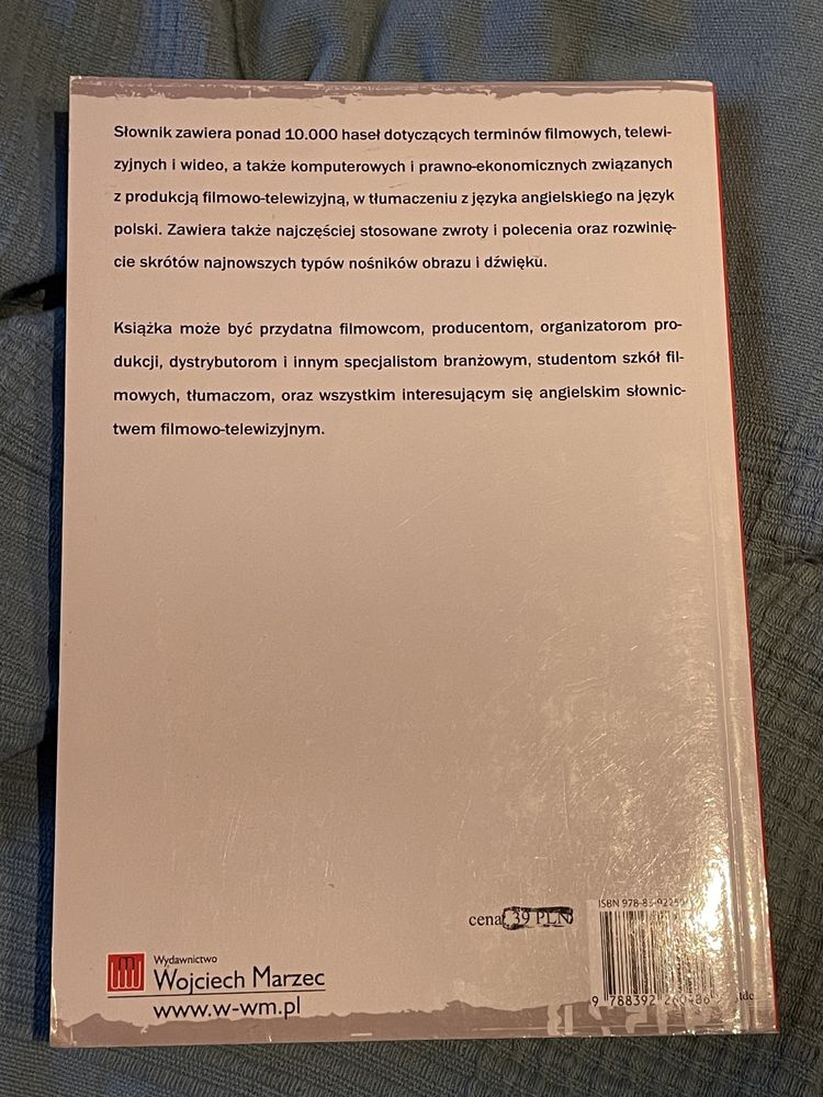 Angielsko-polski Słownik terminologi filmowej Bocian Zabłocki