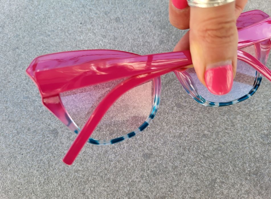 Damskie okulary przezroczyste