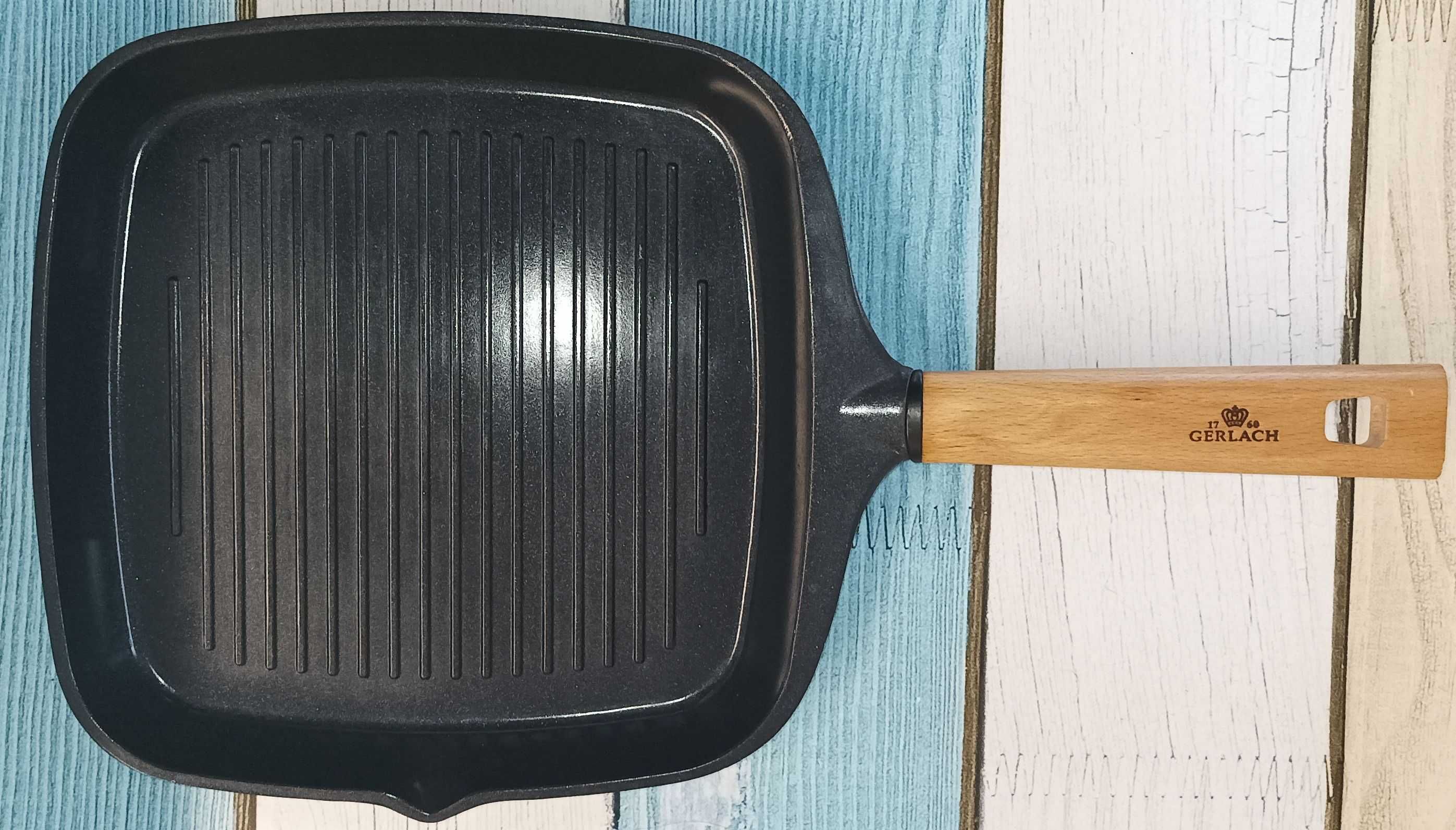 Patelnia grillowa 28cm Gerlach z dziubkiem