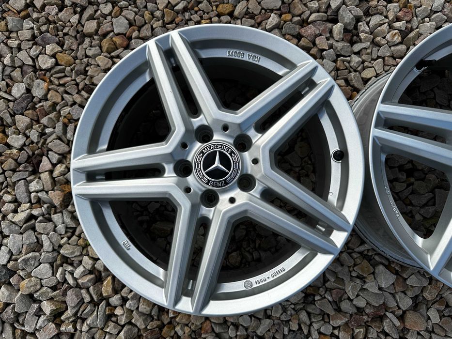 JAK NOWE PIĘKNE Oryginalne Alufelgi 17" 5x112 Mercedes-Benz AMG Line