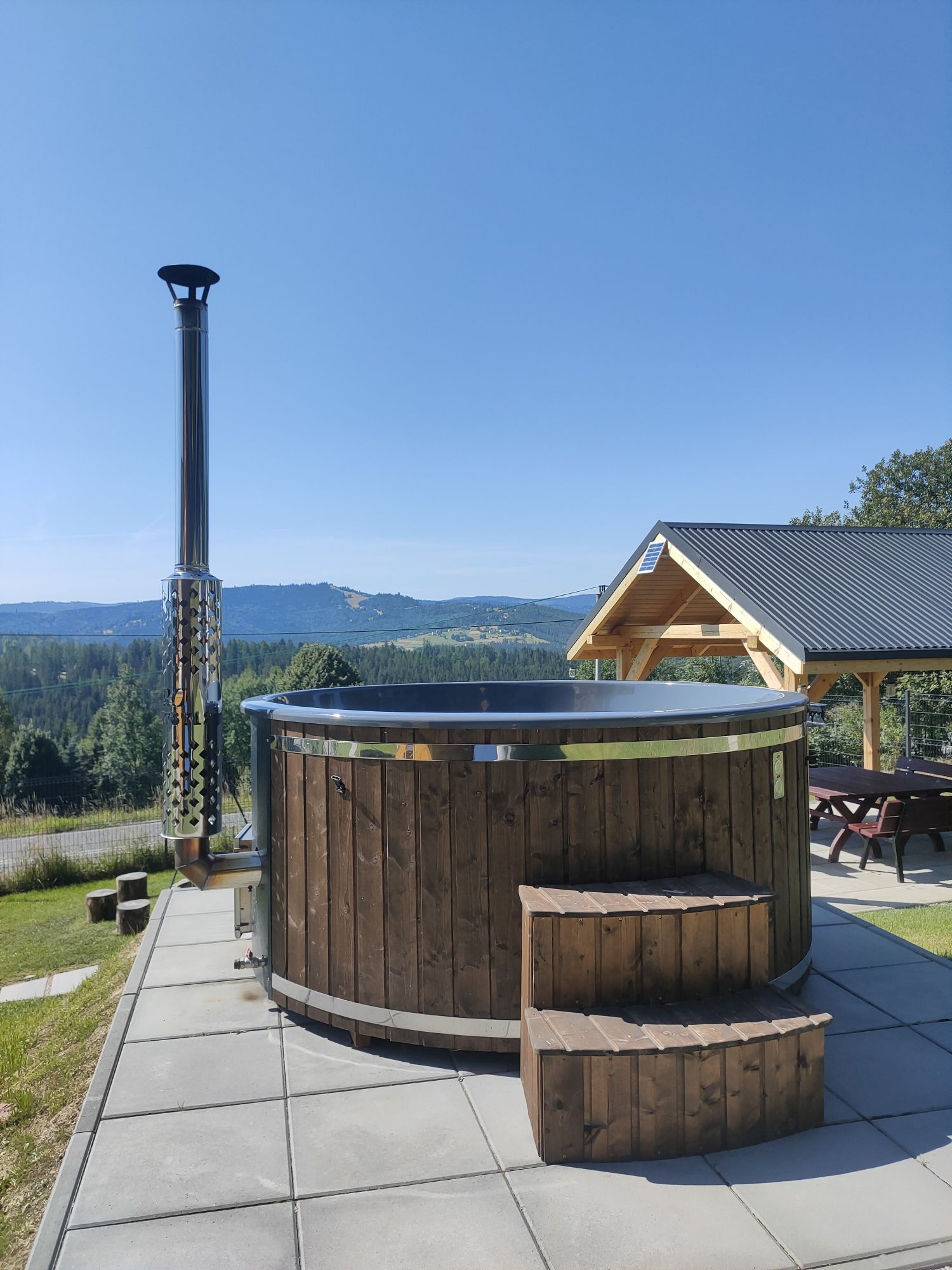 Domki w górach domek dom Balia jacuzzi 8 osób wakacje Beskid Żywiecki