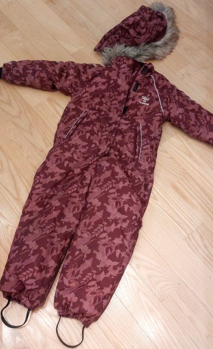 Теплий зимовий комбінезон Hummel бордовий, розмір 116