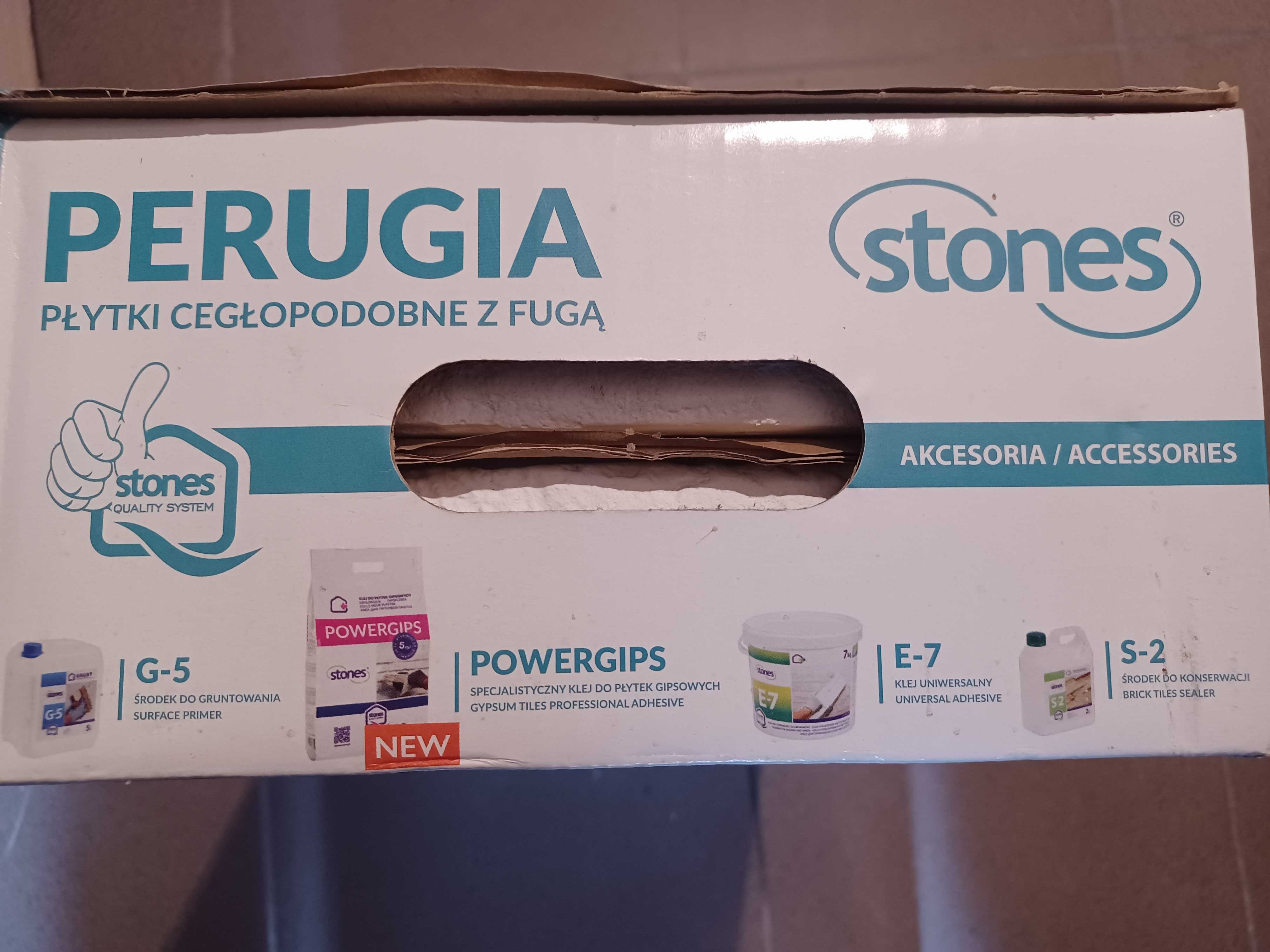 Płytki cegłopodobne z fugą PERUGIA