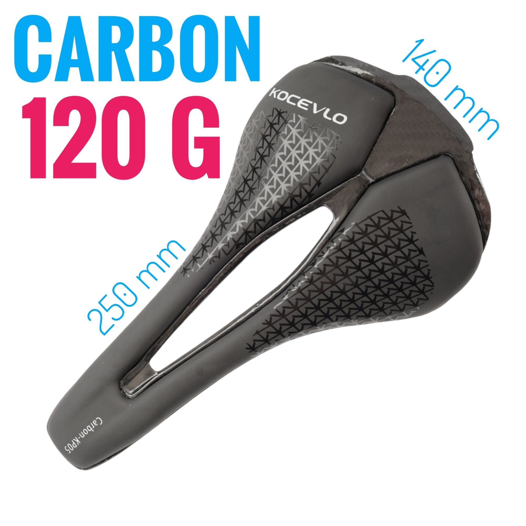 Carbon! KOCEVLO siodełko siodło carbonowe szosowe gravel
