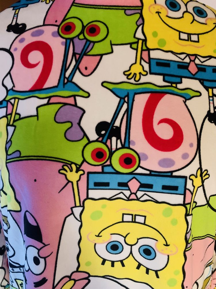 Komplet, piżama, spodnie, bluza Spongebob, Nickelodeon L, 40