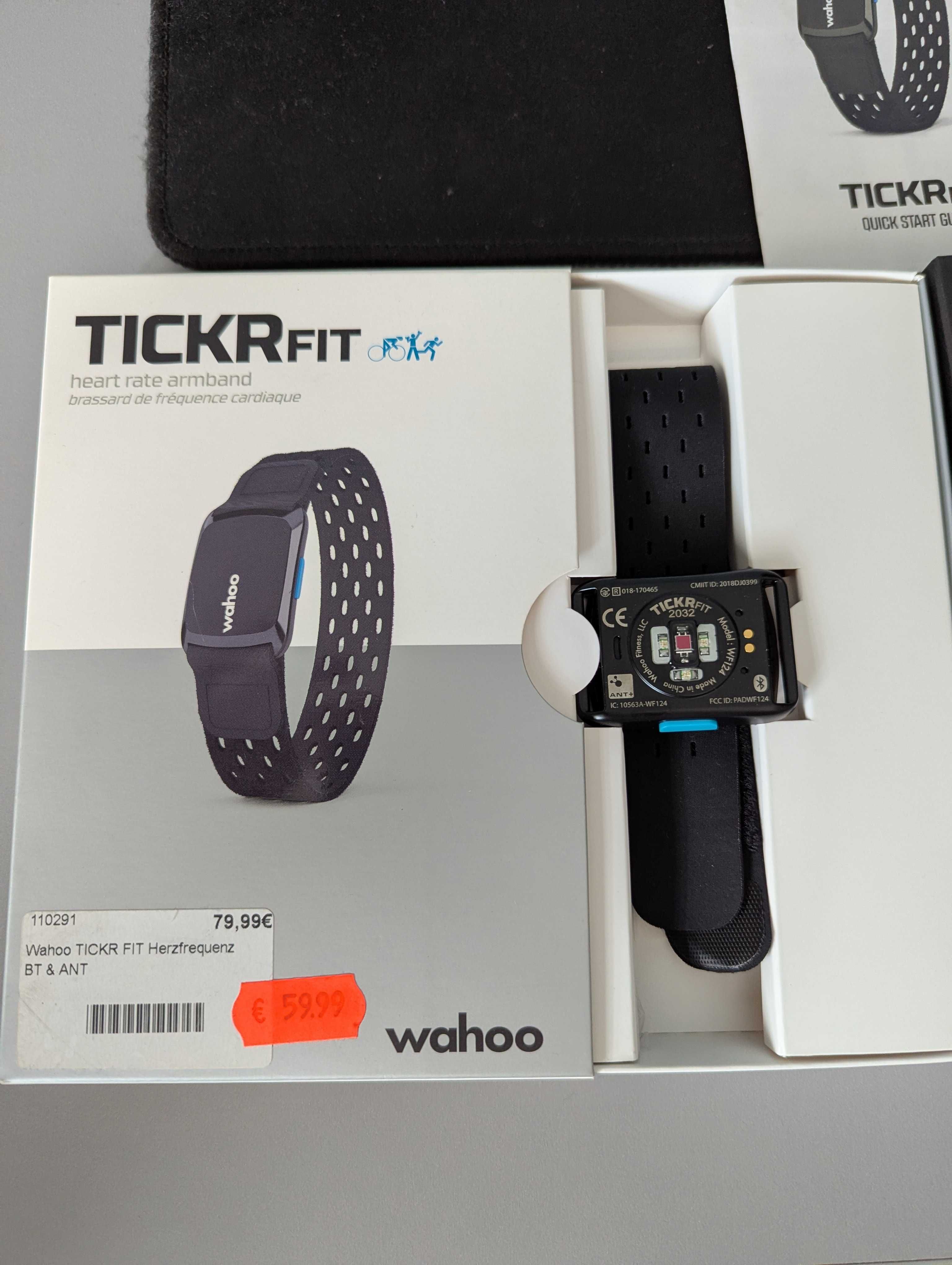 Pasek z czujnikiem do pomiaru tętna WAHOO Tickr Fit
