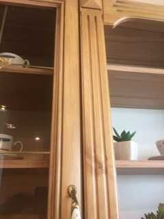 Zestaw mebli kuchennych,fronty lite drewno.