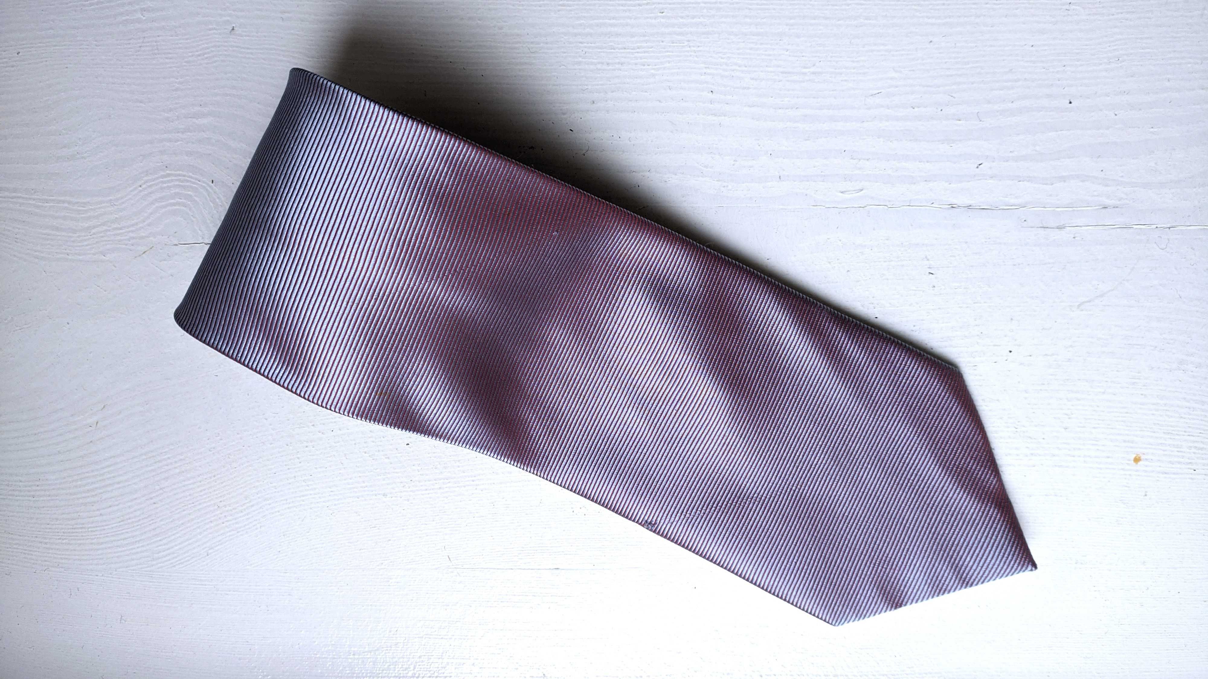 Jedwabny błękitno fioletowy krawat. Proo