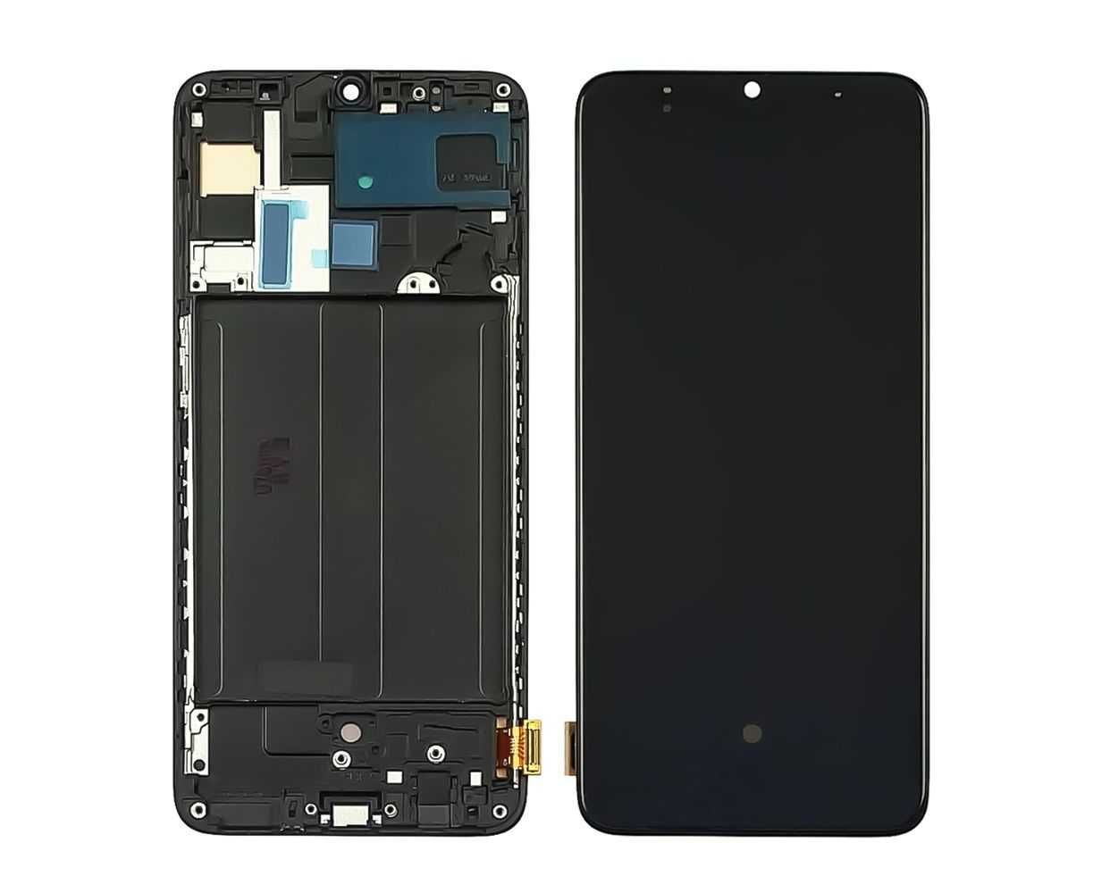 Дисплей Samsung A705 / A70 (2019) (Small LCD) з корпусною рамкою OLED