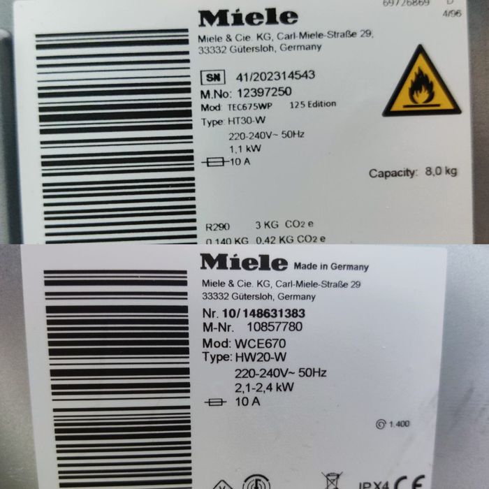 Топовий комплект Miele™. Пральна машина+Сушка. Прозорі! Хром! Парова!