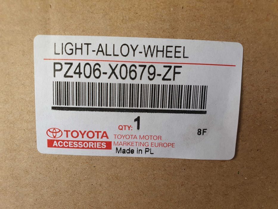 Felgi 18cali Lexus ES IS GS LM LS UX 5x114,3 ET45 nr8048