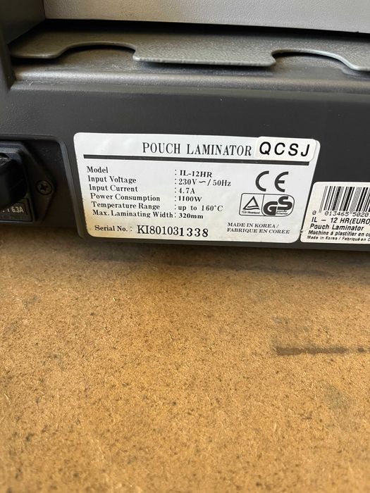 Laminator IBICO IL-12HR • Koreański • 320 mm • 160°C • 1100W