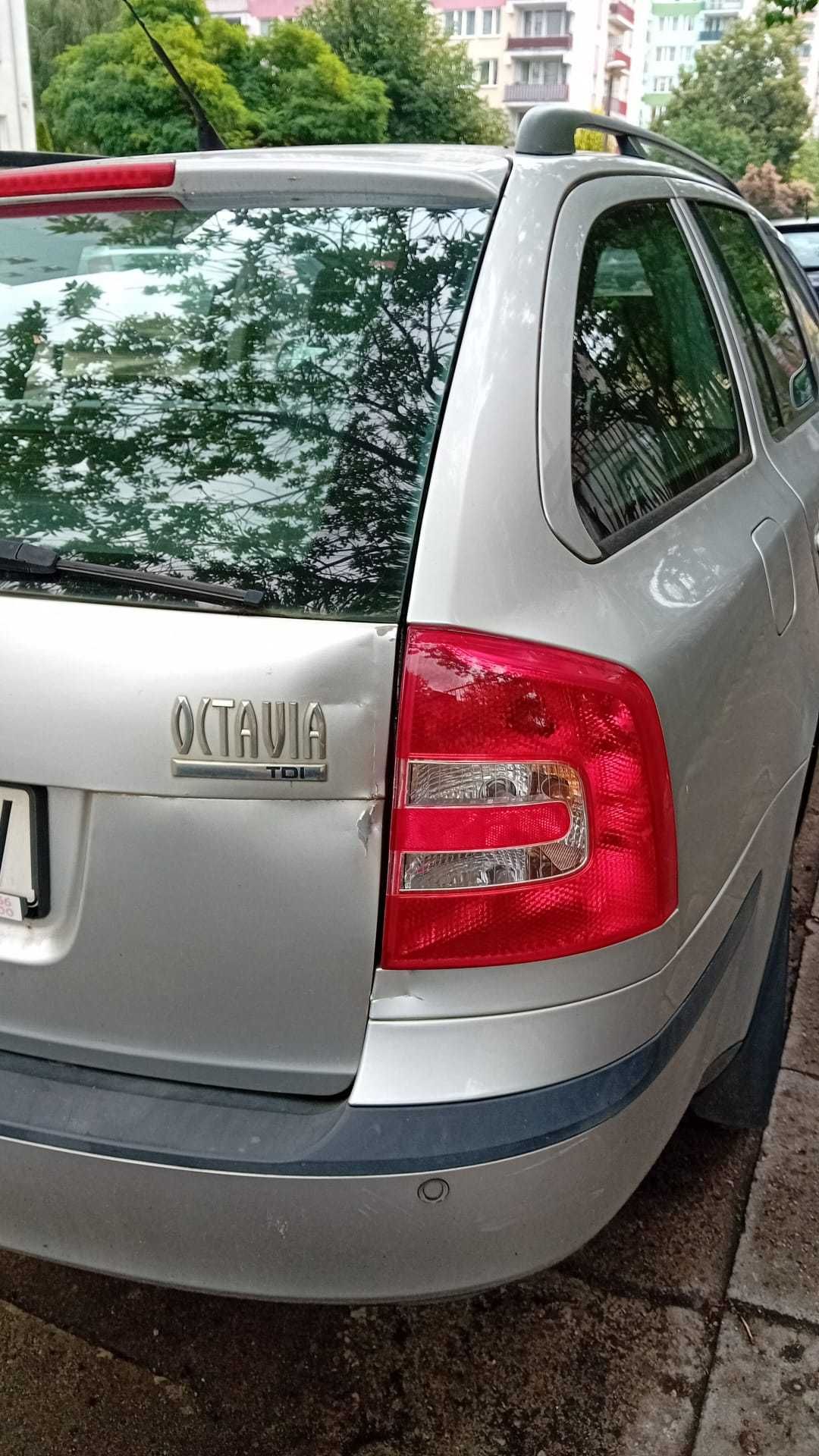 Skoda Octavia 1,9 kombi diesel 2006r. uszkodzona