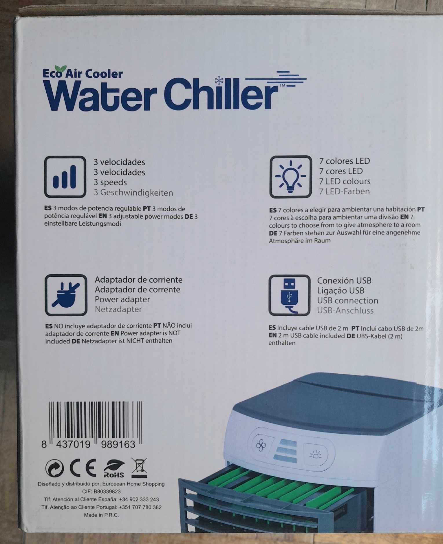 Eco Air Cooler - Refrigerador de ar portátil - NOVO